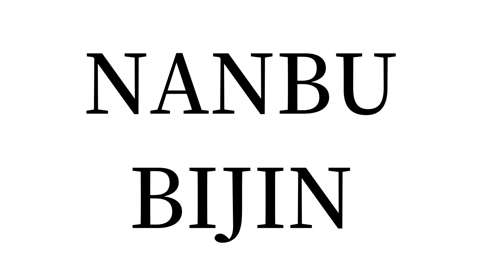 nanbubijin